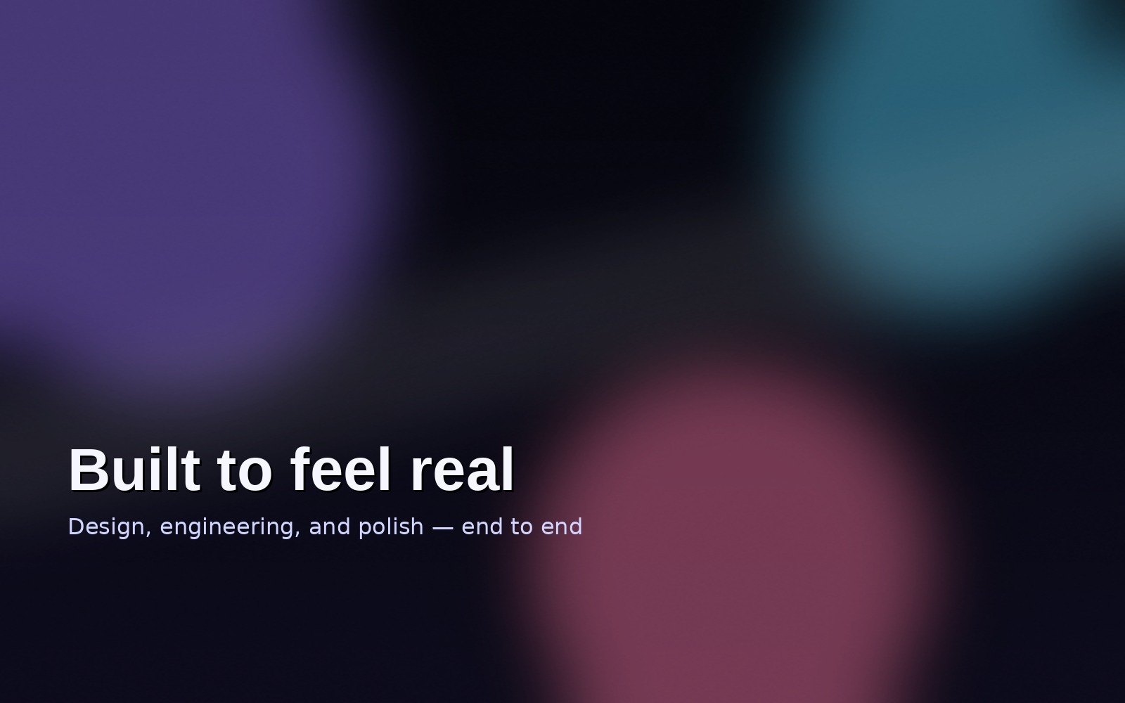 Abstract studio visual